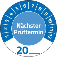 Zweckform AVERY Zweckform Prüfplaketten 7906 blau (Ø) 30 mm