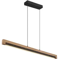 GLOBO Pendelleuchte 1-flg. 120 cm rechteckig braun schwarz
