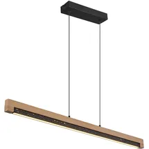 GLOBO Pendelleuchte 1-flg. 120 cm rechteckig braun schwarz