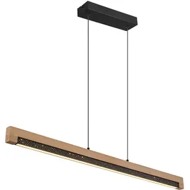GLOBO Pendelleuchte 1-flg. 120 cm rechteckig braun schwarz