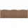 [neu.holz] Lamellenzaun 185 x 75 cm Braun/WPC