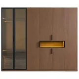 JV Möbel Kleiderschrank Exklusive 61 x 212 x 254 cm Braun