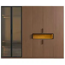 JV Möbel Kleiderschrank Exklusive 61 x 212 x 254 cm Braun