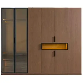 JV Möbel Kleiderschrank Exklusive 61 x 212 x 254 cm Braun