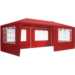 Festzelt Rimini Rot 3x6m UV-Schutz 50+