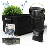 Juskys Gartenmöbel Abdeckung 210 x 110 x 75 cm Schwarz