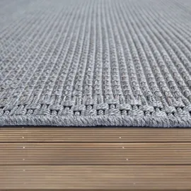 Paco Home - In- Outdoor Teppich Balkon Küchenteppich Modernes Bordüren Design beige, Grau 80x150 Cm