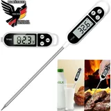 Digitales Fleischthermometer Bratenthermometer Küchenthermometer Backofenthermometer Digital LCD für Lebensmittel BBQ Kochen Grillen Fleisch Backen