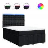 vidaXL Boxspringbett 140 x 200 cm Schwarz