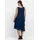 sheego Etuikleid Cocktailkleid Blau 56