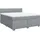 vidaXL Boxspringbett 180 x 200 cm Hellgrau