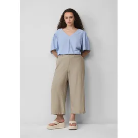 QS Culotte aus Leinenmix grau 44