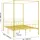 Vevor Himmelbett 160 x 200 cm Gold