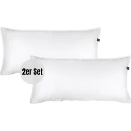 Schöner Wohnen Satin Bettwäsche PLAIN | 2er Set 80x40 cm,