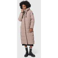 Marikoo Winterjacke MARIKOO "Nadeshikoo XIV" Gr. 5XL, grau (taupe grau) Damen Jacken extra langer Winter Mantel gesteppt