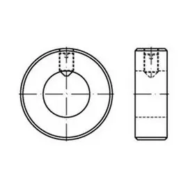 Industrial Quality Supplies Stellring DIN 705 Gewindestift A 10 x 20 x 10 A 5 10 Stück