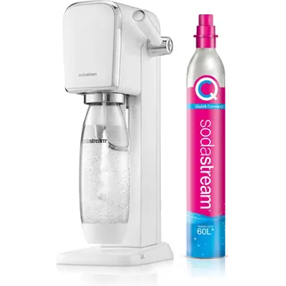 Sodastream Art white + Kunststoffflasche + CO2-Zylinder