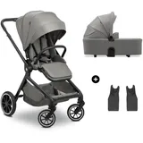 hauck Move N Care Set Multifunktionales Kinderwagen-Set, Farbe:Dark Grey - Grau