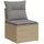 vidaXL Gartensofa ohne Armlehnen Loungesofa beige
