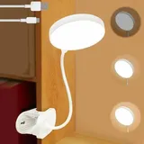 Ortviai Touch Clip Led-leselampe, 3 Farben, Usb-aufladbar, Für Bett Oder Schreibtisch