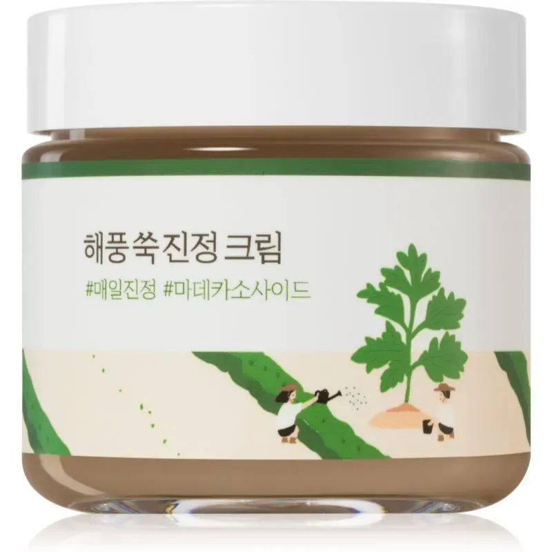 ROUND LAB Mugwort Calming Cream intensiv feuchtigkeitsspendende Emulsion zur Beruhigung der Haut 80 ml