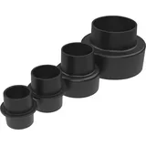 Güde Adapter-Set für Absauganlage 100-28 4-tlg. Schwarz