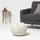 Homescapes Pouf Baumwolle 50 x 40 x 50 cm Natur