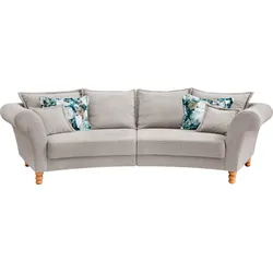 Big-Sofa HOME AFFAIRE "Tassilo", grau (hellgrau), B:350cm H:95cm T:110cm, 100% Polyester, Sofas