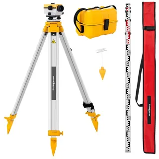 Steinberg Systems Automatisches Nivelliergerät Niveliergerät + Stativ & Nivelierlatte x32/40 mm
