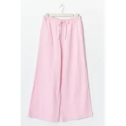 Gina Tricot - Gauze trousers - Weite hosen - Rosa - XS - Dame - Rosa - XS