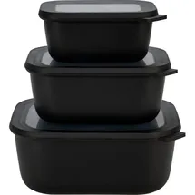 Mepal Cirqula rechteckig schwarz 0,75 l 3-teilig