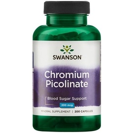 Swanson Chromium Picolinate, 200 Kapseln