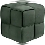 deluke Sitzhocker GIROS Cord 40 x 40 x 40 cm Dunkelgrün