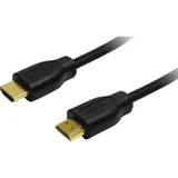 Logilink HDMI Anschlusskabel HDMI-A Stecker, HDMI-A Stecker 1.50 m Schwarz CH0036 4K UHD HDMI-Kabel