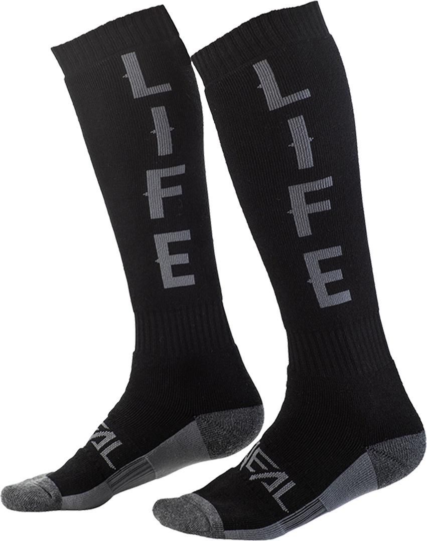 Oneal Pro Ride Life Motocross sokken, zwart-grijs, Eén maat