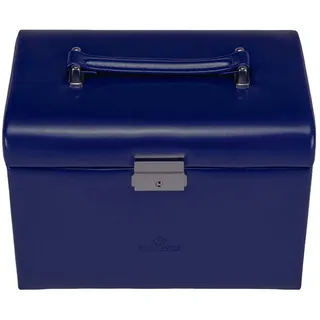 Windrose Merino Schmuckkoffer 24,5 cm blau