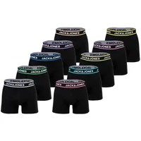 JACK & JONES Boxershort 10er Pack in Schwarz XL