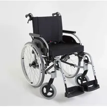 Invacare Action 1 R Standard Rollstuhl mit Trommelbremse silbergrau 50,5 cm