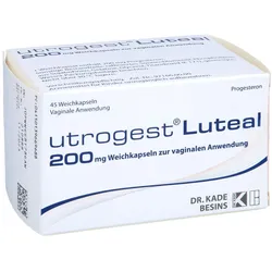 UTROGEST Luteal 200 mg Weichkaps.z.vaginal.Anwend. 45 St