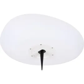 smartwares Solarleuchte Kunststoff Ø 40 cm 1er Set weiß