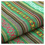 BrightGlow Baumwolle Stoff zum Nähen Ethnisches Muster Baumwollstoff Boho-Stoff Meterware Exotische Blumen Stoff Baumwoll-Leinenstoff Bunter Retro-Dekostoff Zum Nähen Kostümstoff 7# 200 X 150CM