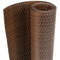 vidaXL Balkon-Sichtschutz Braun Schwarz 500x90 cm Poly Rattan
