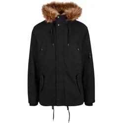 Wintermantel BRANDIT "Brandit Brandit Men Fish Tail Parka", Herren, Gr. XXL, schwarz, 100% Baumwolle, Mäntel