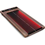 Mini Laufband sWalk, Walking Pad, dunkelbraun, Holzoptik, für Homeoffice, für Stehtische, mit LED-Beleuchtung, bis zu 6 km/h, bis zu 120 kg, App-kompatibel | SPORTSTECH