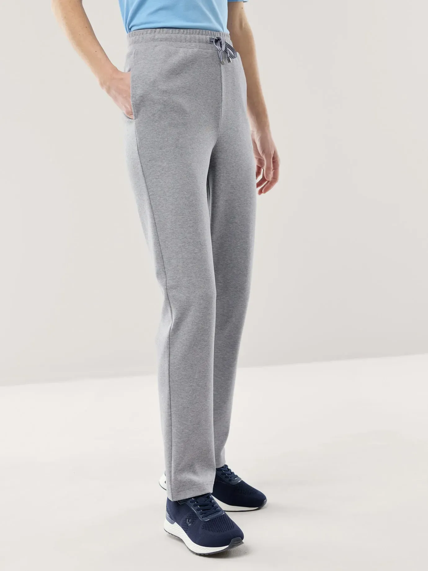 Walbusch Damen Baumwollstretch Hose Grau