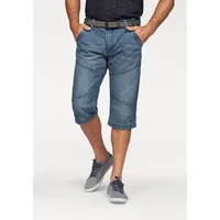 Arizona Bermudas "Tom", Herren, Gr. 64, N-Gr, blau (blau used), Denim/Jeans, Obermaterial: 100% Baumwolle, used, Basic, normal kniebedeckend, Hosen Bermudas, Topseller