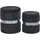 Beliani Pouf mit Stauraum 2er Set Samt 0 x 0 x 0 cm Schwarz