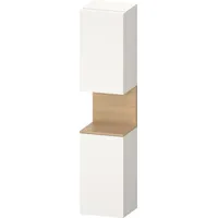 Duravit Qatego Hochschrank Weiß Supermatt mit Nischenbeleuchtung × weiß