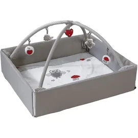roba roba® Bettnestchen »4in1, Adam & Eule« mit Activity-Spielbogen, grau