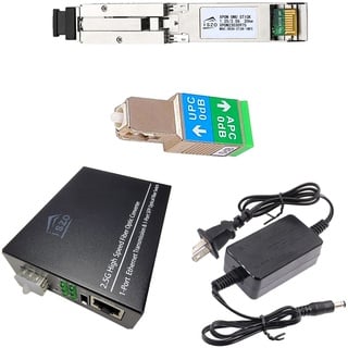 iszo 1 Set 2,5 G ONU mit 2,5 G Medienkonverter, Bridge-Modus, 2,5 G Modem, GPON/EPON/XPON Stick ONU, SC-Anschluss UPC/APC, unterstützt MAC/SN/LOID Modify, DDM PON Modul